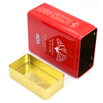 英德紅茶鐵盒，方形茶葉鐵盒包裝