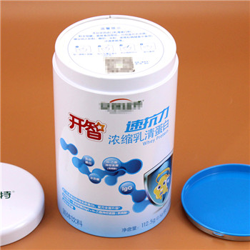 蛋白粉牛奶粉圓形鐵罐禮品包裝_鐵盒食品馬口鐵盒廠(chǎng)家制